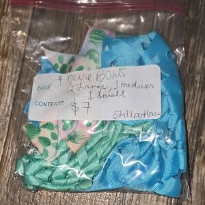Kids Bow Set - Blue Hues